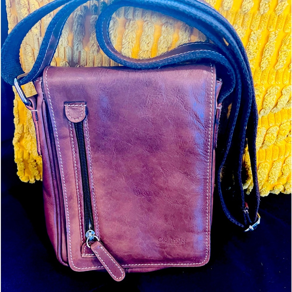 Old Angler Firenze Brown Leather Crossbody